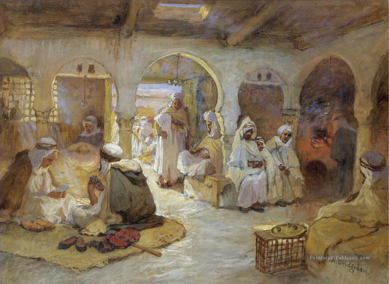 UNE MAISON DE CAFÉ ALGERIE Frederick Arthur Bridgman Arab Peintures à l'huile